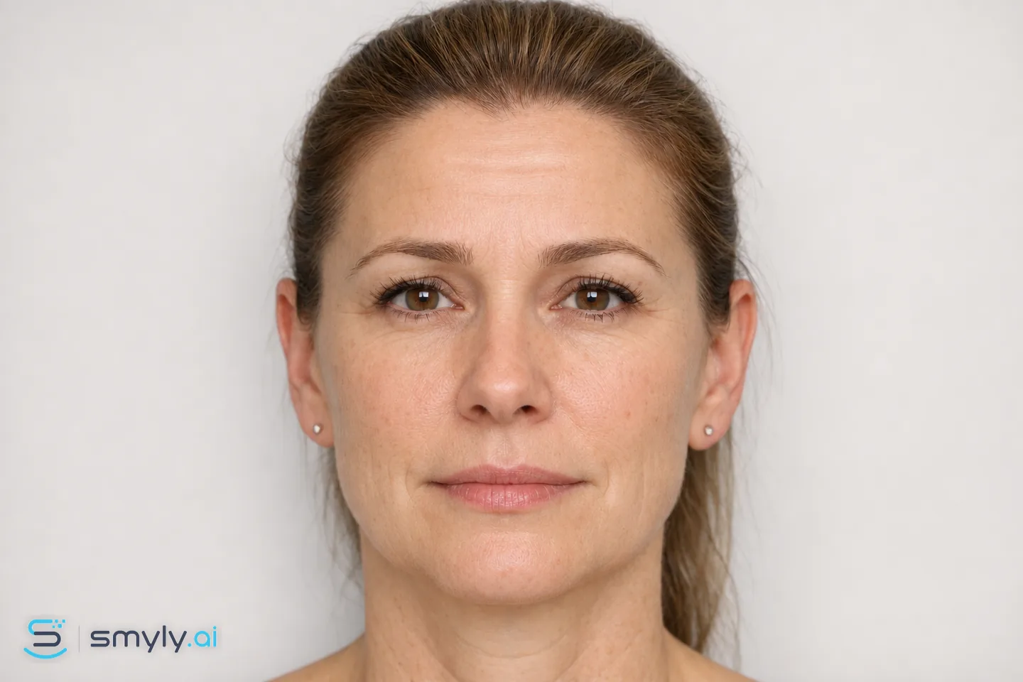 After: Smyly simulation of wrinkle relaxer results on the same face